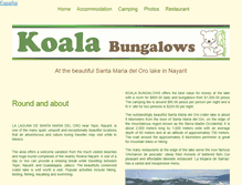 Tablet Screenshot of koalabungalows.com